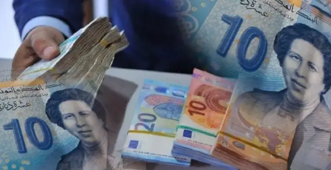 Taux de change de l'euro contre le dinar algérien et le dinar tunisienLa monnaie