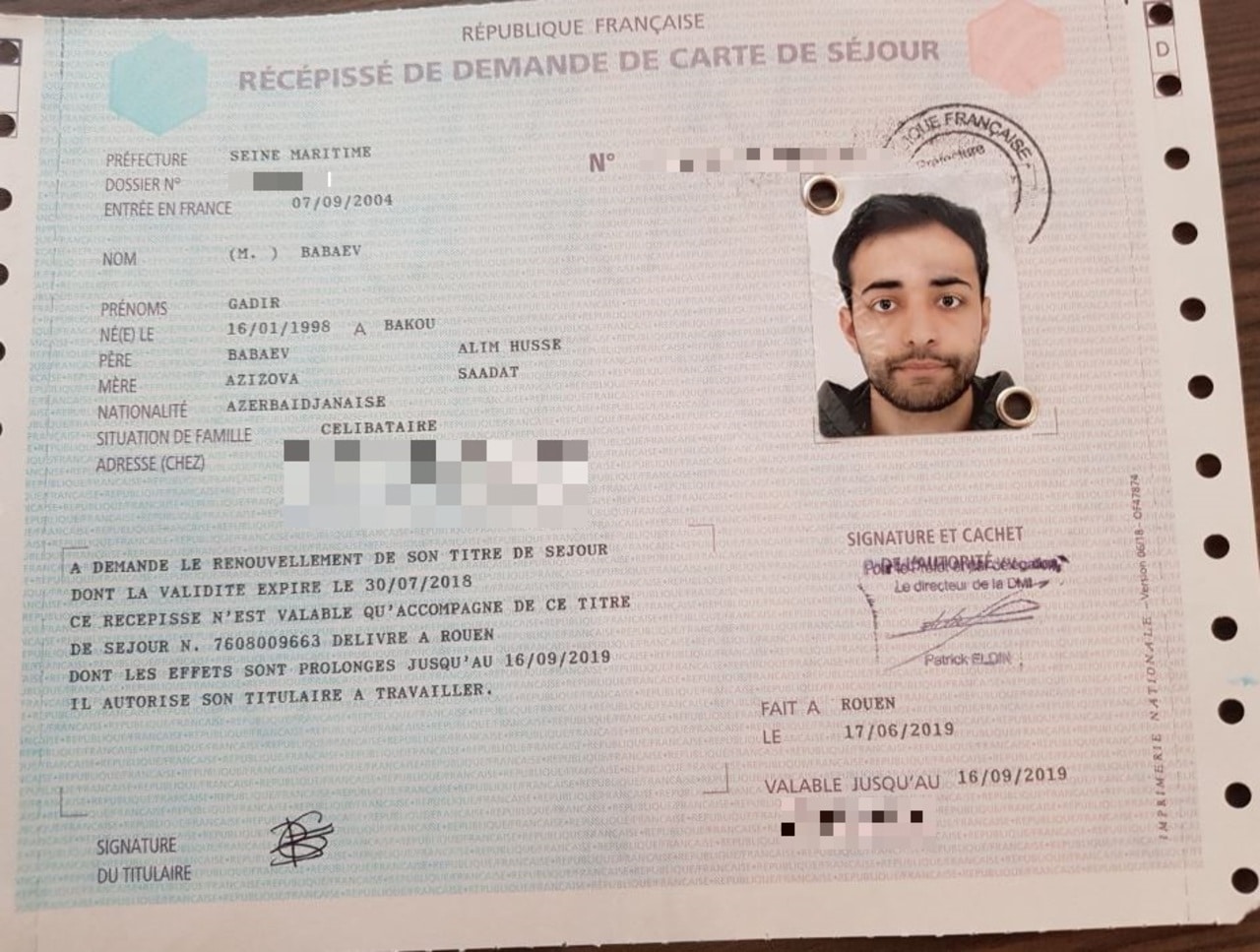 Ressortissant maghrébin: travailler avec un récépissé de demande de titre de séjour