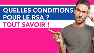 CAF France 2023 : les conditions nécessaires pour bénéficier du RSA