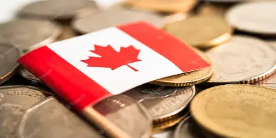 stack coins money with canada flag finance banking concept 39768 6656