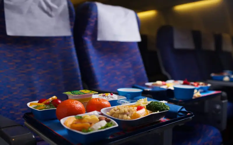 Repas en avion : Le repas est inclut dans le tarif du billet