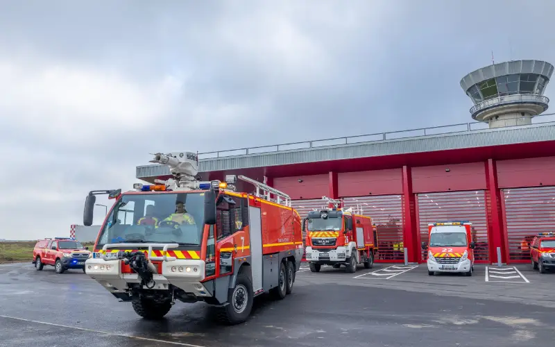 Les services d'incendie de l'aéroport de Dublin