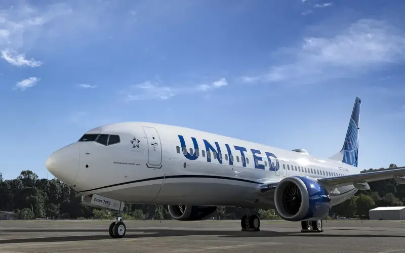 Un avion de la Compagnie aérienne Américain United Airlines
