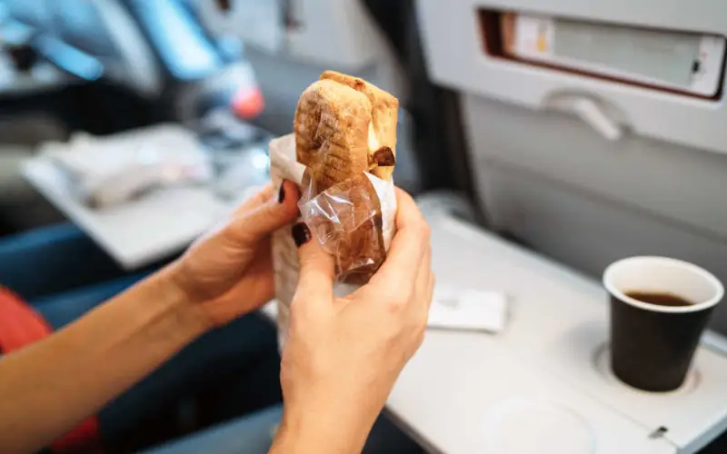 Hôtesse de l’air en avion : Amener sa propre nourriture et demandez qu’elle soit chauffée