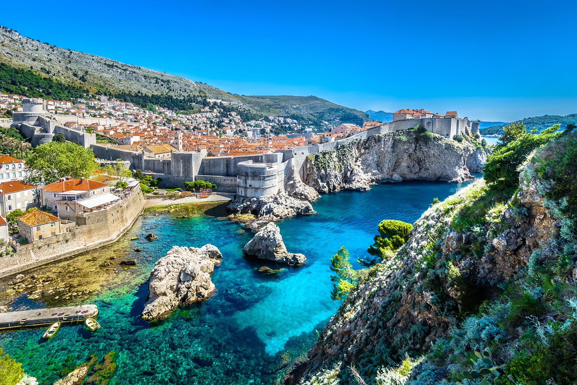 Vue aerienne de Dubrovnik