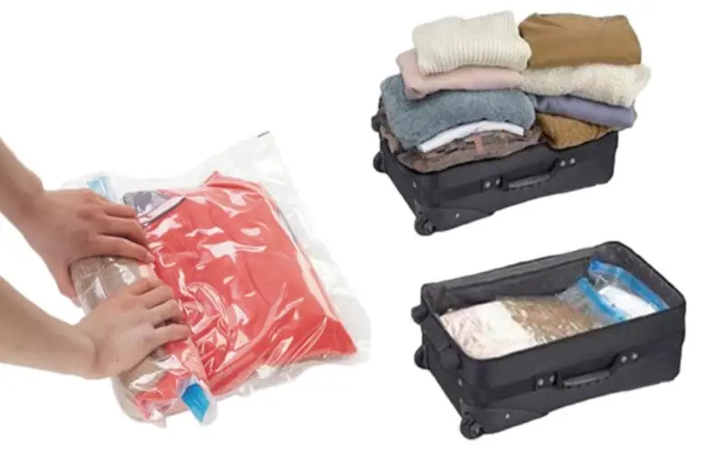 Valise de voyage : L'utilisation de sacs de compression