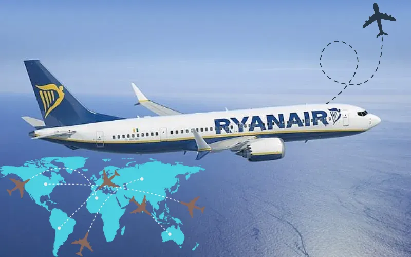 Voici la raison pour laquelle un avion de Ryanair vole en cercle au dessus dun aeroport