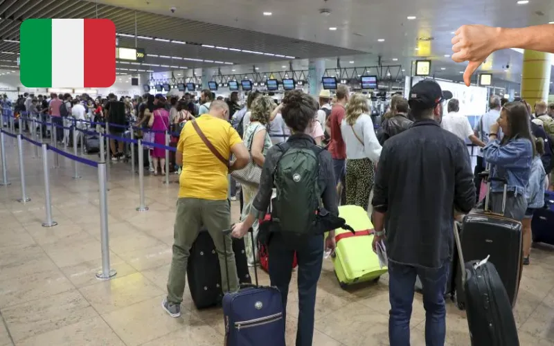 Voyages en avion Chaos dans les aeroports italiens