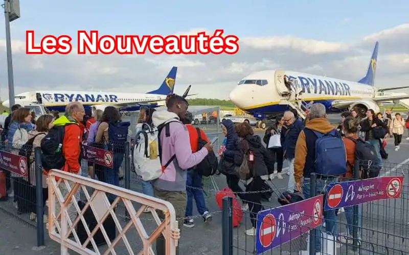 Les Nouveautes de Ryanair a Paris Beauvais
