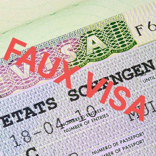 Faux visas Schengen