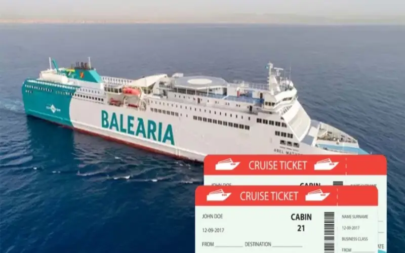 Les billets de voyage de la compagnie maritime Espagnole Baleària
