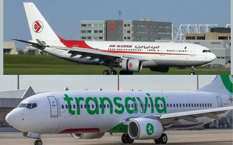 Vols Transavia et Air Algérie vers l'Algérie 