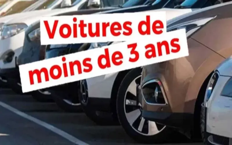 Les voitures de moins de 3 ans en Algérie