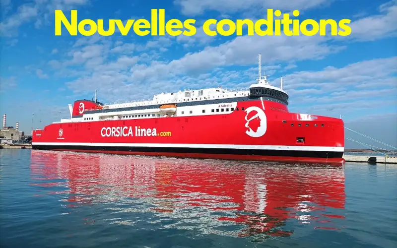 Corsica Línea : les nouvelles restrictions de la compagnie