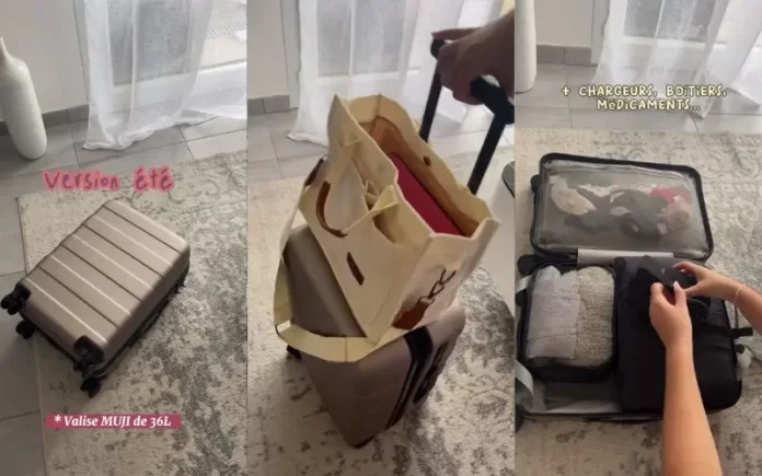 Valise cabine : cette tiktokeuse montre comment organiser son bagage pour un voyage agréable (vidéo)