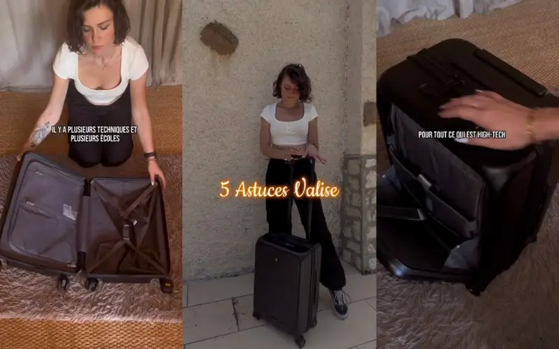 5 Astuces d’une Tiktokeuse pour Faire une Valise de voyage Parfaite (Vidéo)